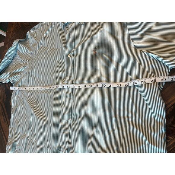 Ralph Lauren Classic Fit Button Up Dress Shirt Men 171/2 Academia Twee Striped - Picture 6 of 11